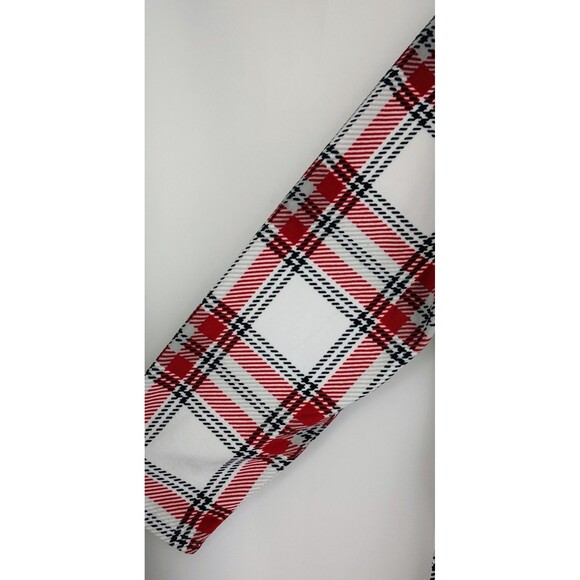 Sleep Sense Cabernet Women's Soft Flannel Pajama Set Long Sleeve Red Plaid Large - Picture 6 of 7